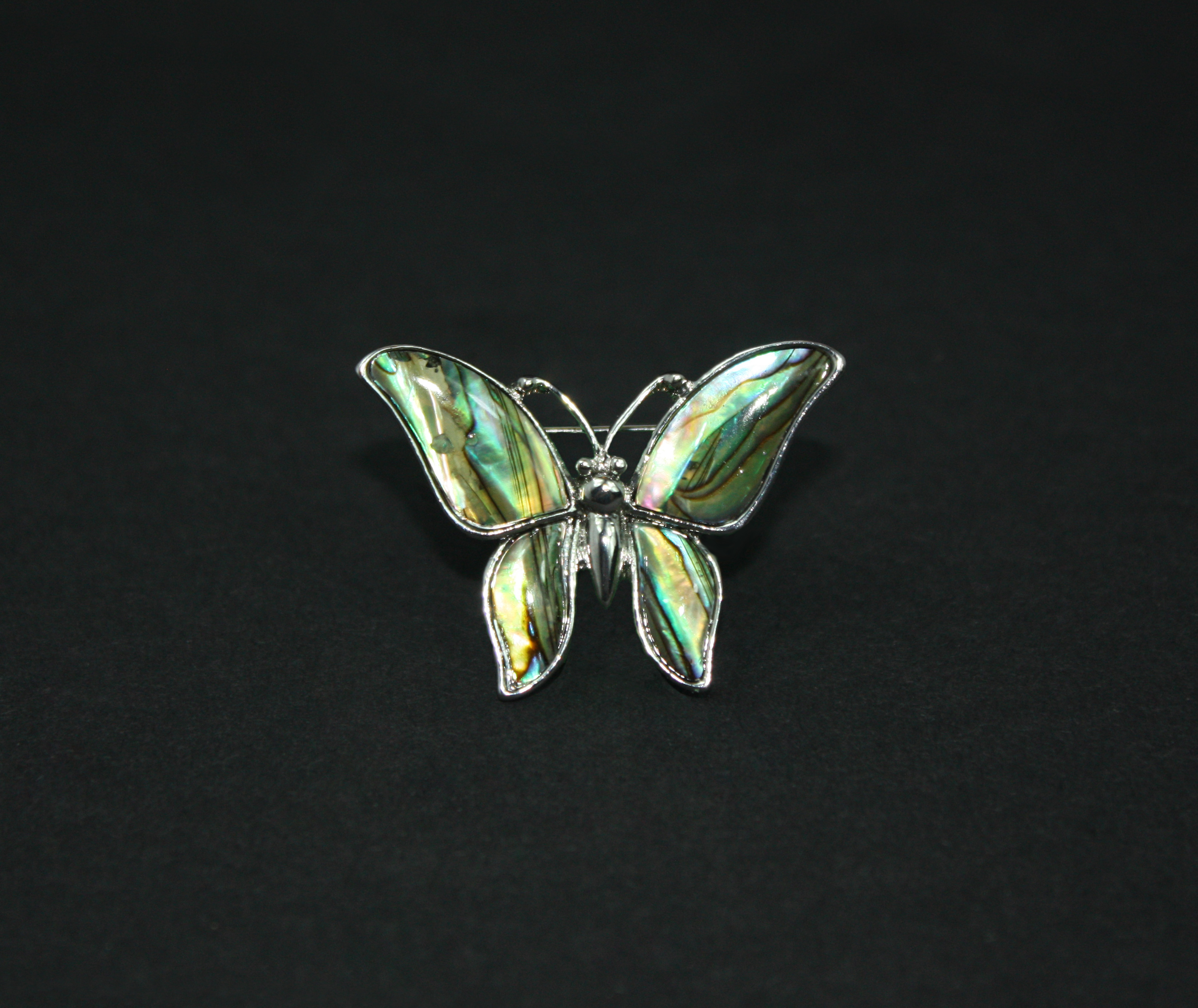 Elegante Brosche Schmetterling aus Paua-Muschel